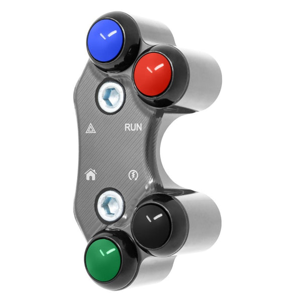 Right Street Handlebar Switch for Triumph Street Triple 765 RS/MOTO2 (Aligned holes) (Titanium) – JP PLD 039 T