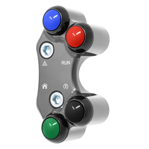 Right Street Handlebar Switch for Triumph Street Triple 765 RS/MOTO2 (Misaligned holes) (Titanium) – JP PLDB 039 T