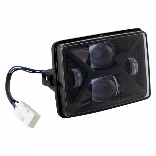 Headlight Unit ZELIONI LED trapezoidal for Vespa S 50-150ccm ZELHL001