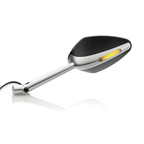 Rizoma Veloce L Universal Mirrors w.Turn Signals (Each) | Adapter required BS305