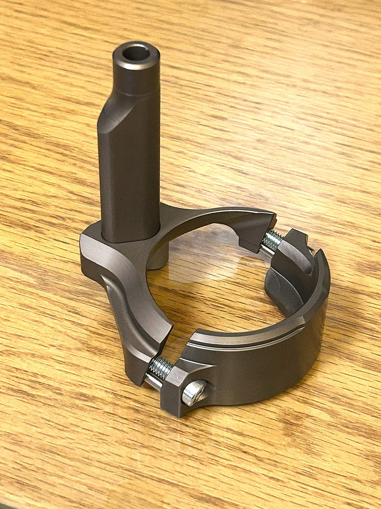 Scotts Performance FBD-6169 bolt-on top mount frame bracket with tower pin and collar