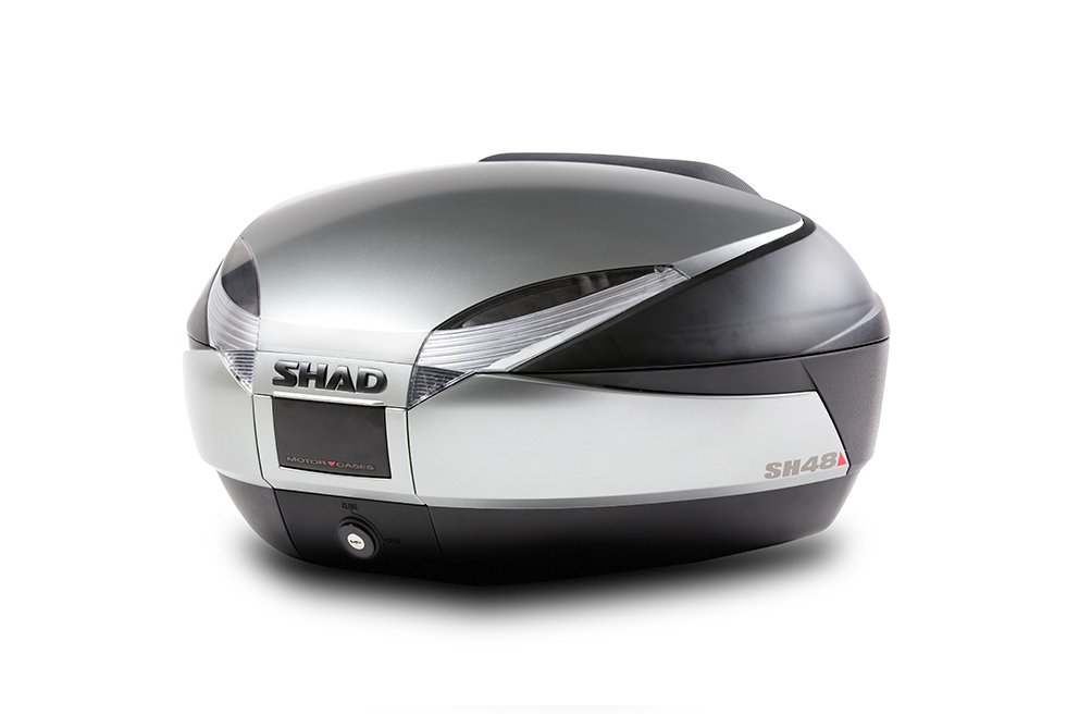 SHAD SH48 Top Case (Silver side bands) – D0B48406R