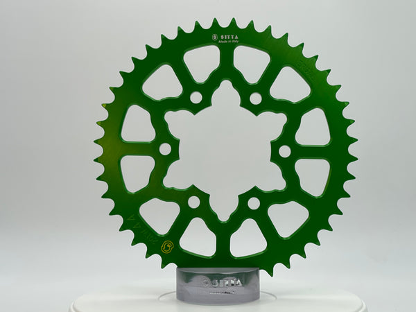 Sitta 201N green 44-tooth series illustration; supplied tooth count and chain pitch follow the selected SKU.