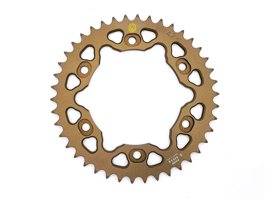 Sitta 201T rear sprocket series illustration; tooth count, chain width and finish may differ.
