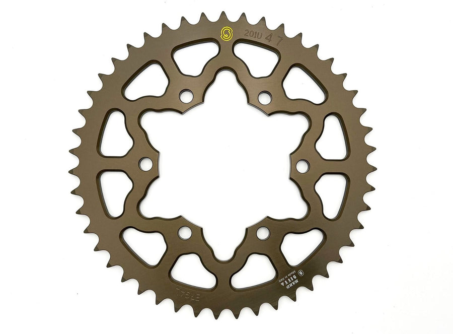 Sitta 201U rear sprocket series illustration; tooth count, chain width and finish may differ.