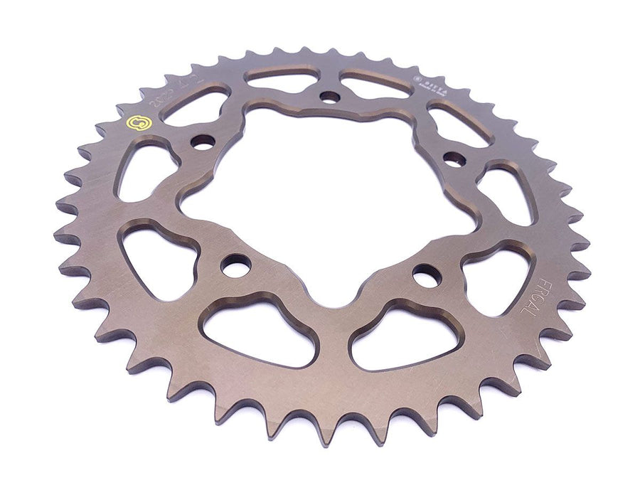 Sitta 202P rear sprocket, hard oxide 42-tooth series illustration; supplied pitch, finish and tooth count follow selected SKU.
