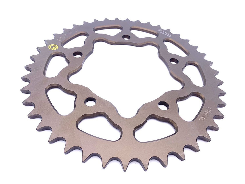 Sitta 202P rear sprocket, hard oxide 42-tooth series illustration; supplied pitch, finish and tooth count follow selected SKU.