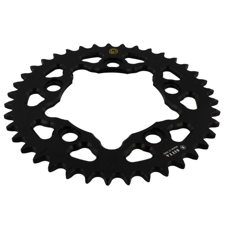 Sitta 202T black five-bolt rear sprocket series illustration; supplied tooth count follows the selected SKU.