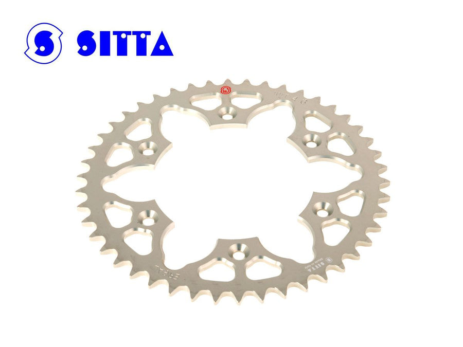 Sitta 208D clear anodized rear sprocket; illustrative product image