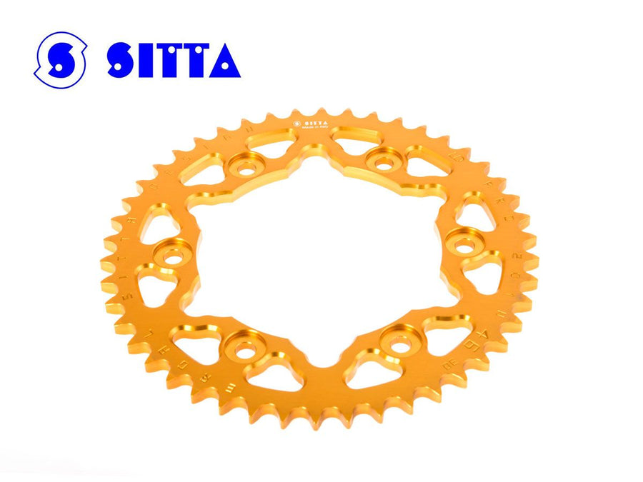 Sitta 208D gold rear sprocket; illustrative product image