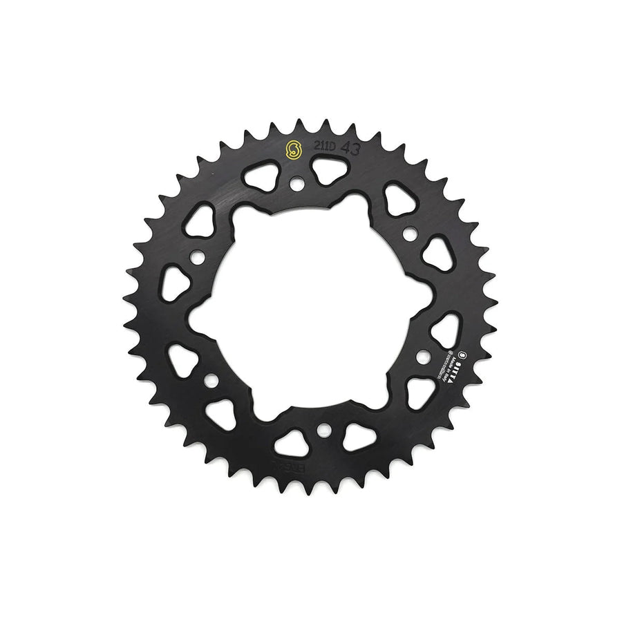 Sitta 211D rear sprocket series illustration; tooth count and finish may differ.