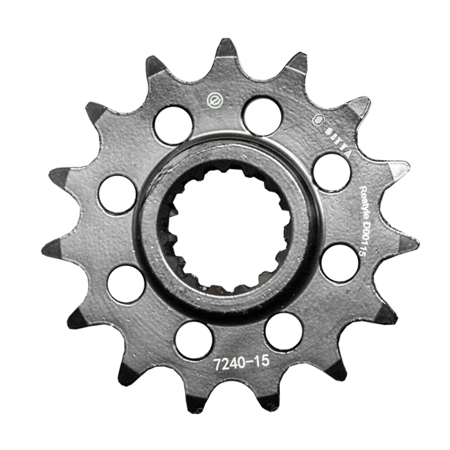 SITTA D001 family front sprocket; illustrative 15-tooth image