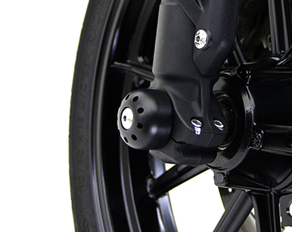 MOTOCORSE Front fork axle sliders inc. Titanium bolts