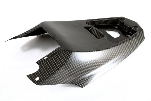 MOTOCORSE Seat, tail heat cover OEM - large Trama del carbonio e finitura superficiale