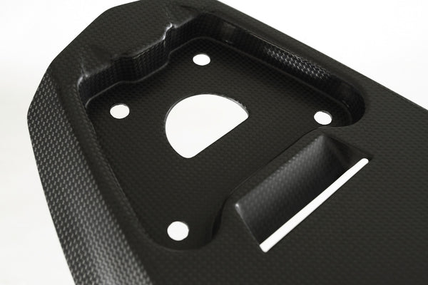 MOTOCORSE Seat, tail heat cover OEM - large Trama del carbonio e finitura superficiale