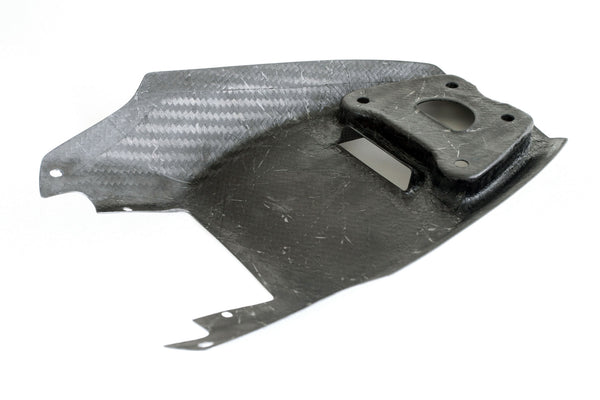 MOTOCORSE Seat, tail heat cover OEM - large Trama del carbonio e finitura superficiale