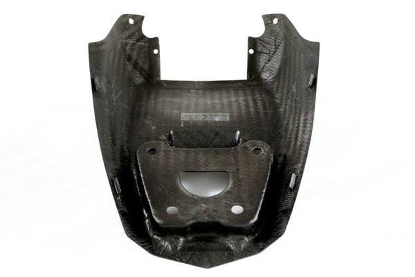 MOTOCORSE Seat, tail heat cover OEM - large Trama del carbonio e finitura superficiale