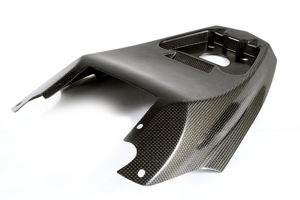 MOTOCORSE Seat, tail heat cover OEM - large Trama del carbonio e finitura superficiale