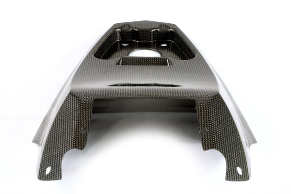 MOTOCORSE Seat, tail heat cover OEM - large Trama del carbonio e finitura superficiale
