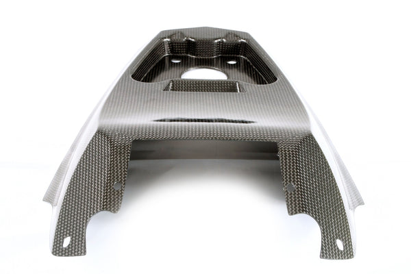 MOTOCORSE Seat, tail heat cover OEM - large Trama del carbonio e finitura superficiale
