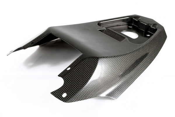 MOTOCORSE Seat, tail heat cover OEM - large Trama del carbonio e finitura superficiale