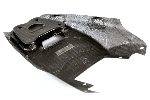 MOTOCORSE Seat, tail heat cover OEM - large Trama del carbonio e finitura superficiale
