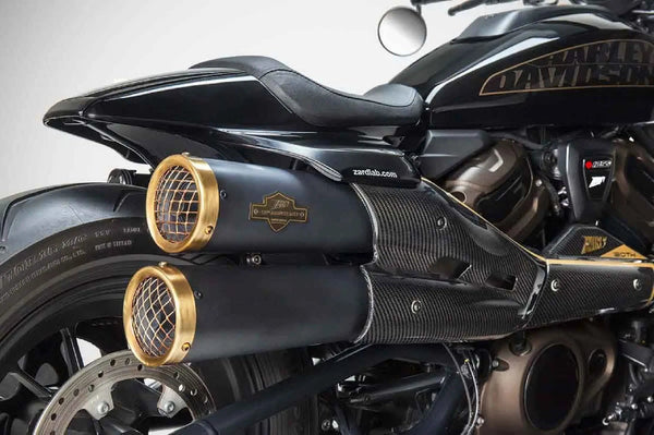 ZARD Exhaust Racing Slip-On 120th Edition Harley-Davidson Sportster S 1250 '21- Black