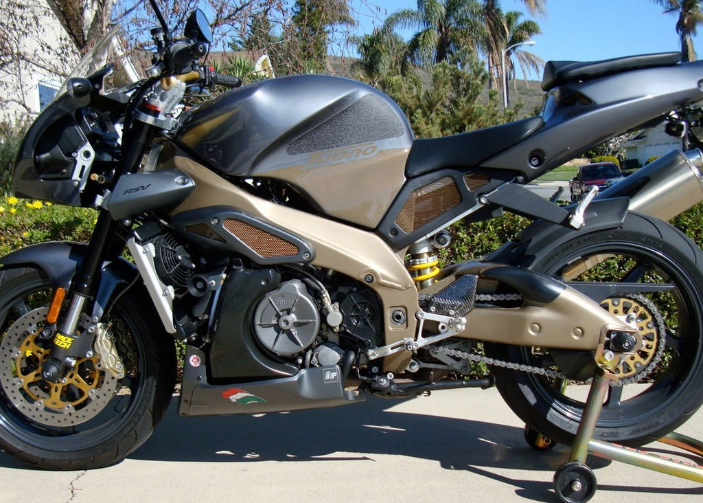 TECHSPEC Tank Grip Pads for Aprilia RSV Tuono (02-05) and RSV Mille (98-03) — photo 1