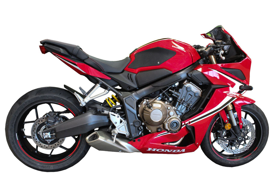 TECHSPEC Tank Grip Pads TRACK DESIGN for Honda CBR650RR and CB650R (2019+) — photo 1