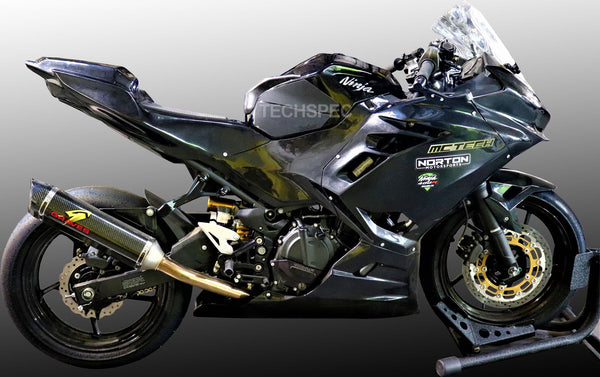 TECHSPEC Tank Extender and Tank Grip Pads for Kawasaki Ninja 400 / 500 & Z400 / Z500 — photo 2