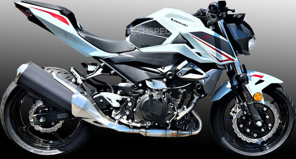 TECHSPEC Tank Extender and Tank Grip Pads for Kawasaki Ninja 400 / 500 & Z400 / Z500 — photo 6