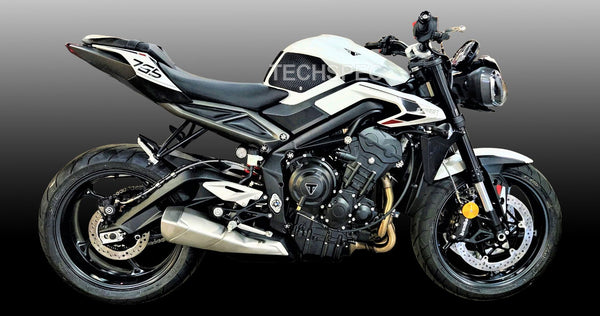 TECHSPEC Tank Grip Pads - DESIGN 2 for Triumph Street Triple 765 / RS (2024+) — photo 1