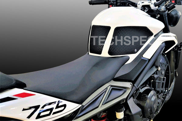 TECHSPEC Tank Grip Pads - DESIGN 2 for Triumph Street Triple 765 / RS (2024+) — photo 2