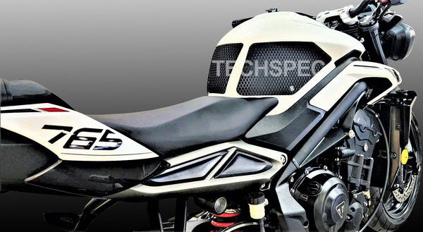 TECHSPEC Tank Grip Pads - DESIGN 2 for Triumph Street Triple 765 / RS (2024+) — photo 3