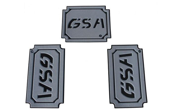 TECHSPEC Pannier Lid Guards for BMW R 1200 / 1250 GS Adventure (GSA) (14-24) Combo Pkg, Right, Left and Tail Set - Gray / Black — photo 2