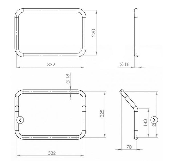 Unit Garage 1641 Inox Subframe NineT-Series
