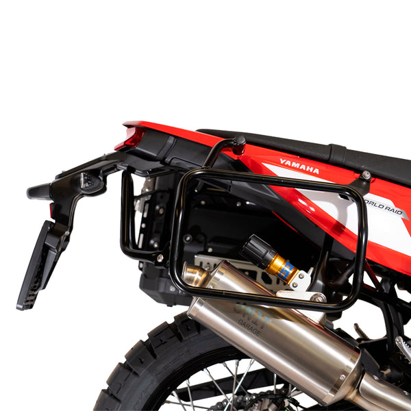 Unit Garage 3206_BL+ Inox Subframes for Atlas aluminum side panniers Yamaha Ténéré 700