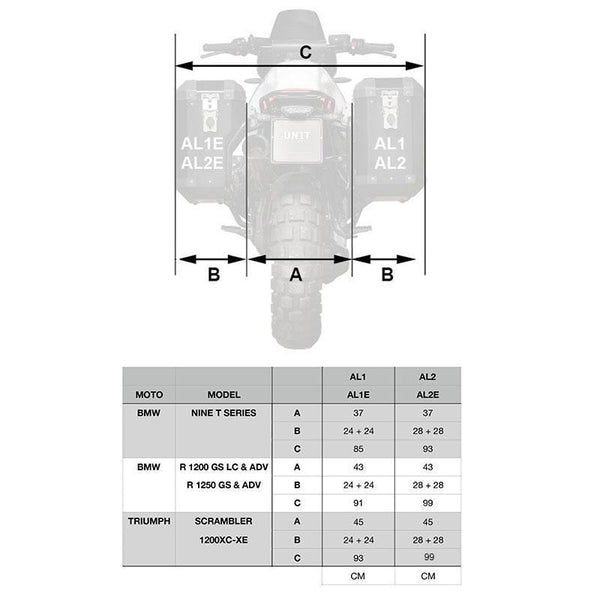Unit Garage 1641 Inox Subframe NineT-Series