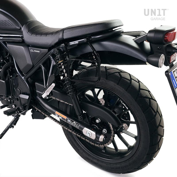Unit Garage DPS-UGSET-4694 Waxed suede side pannier Pure + Left Frame Honda CL