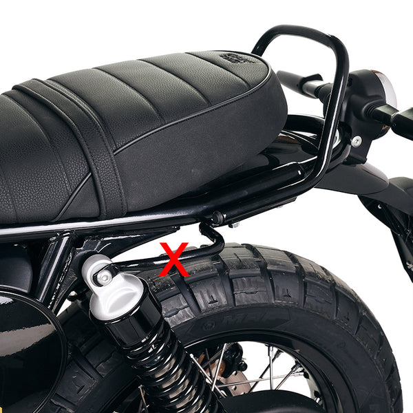 Unit Garage DPS-UGSET-4689 Waxed suede side pannier Pure + Royal Enfield subframe Bear 650