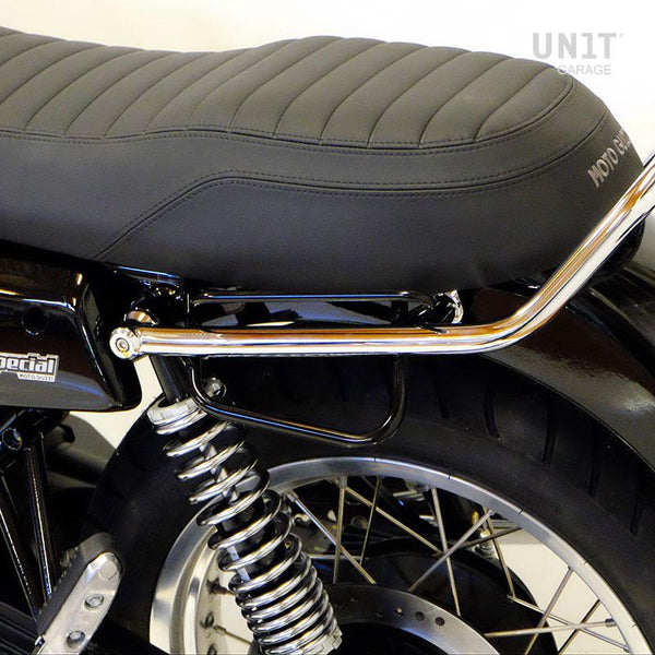 Unit Garage DPS-UGSET-4697 Waxed suede side pannier Pure + Left Frame Moto Guzzi V7