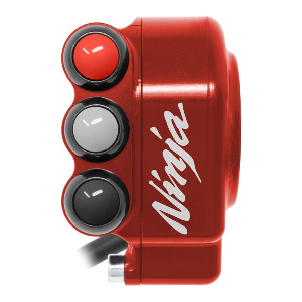 Throttle control cover with integrated handlebar switch for Kawasaki Ninja ZX-10R/R (Red) – JP CO KA054 R