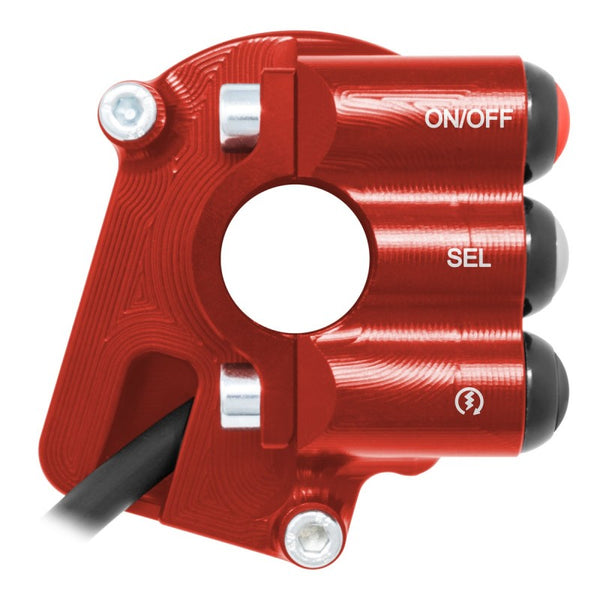 Throttle control cover with integrated handlebar switch for Kawasaki Ninja ZX-10R/R (Red) – JP CO KA054 R