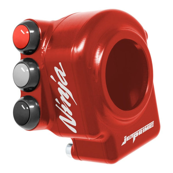 Throttle control cover with integrated handlebar switch for Kawasaki Ninja ZX-10R/R (Red) – JP CO KA054 R