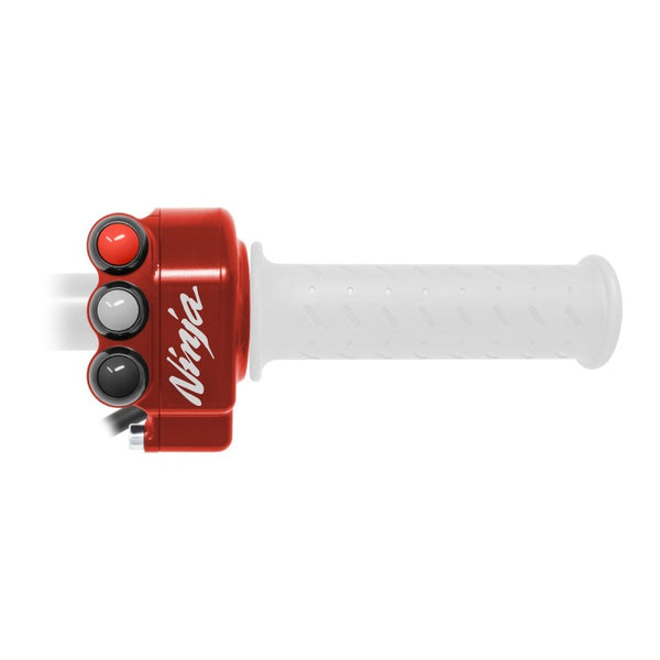 Throttle control cover with integrated handlebar switch for Kawasaki Ninja ZX-10R/R (Red) – JP CO KA054 R
