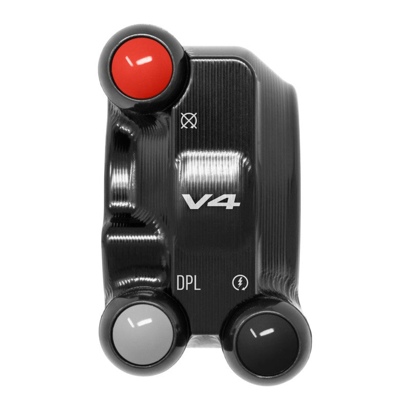Throttle control cover with integrated handlebar switch for Ducati Panigale V4 – JP CO DU020