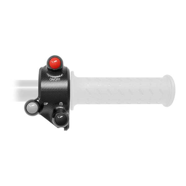 Throttle control cover with integrated handlebar switch for MV Agusta Rivale – JP CO MV002