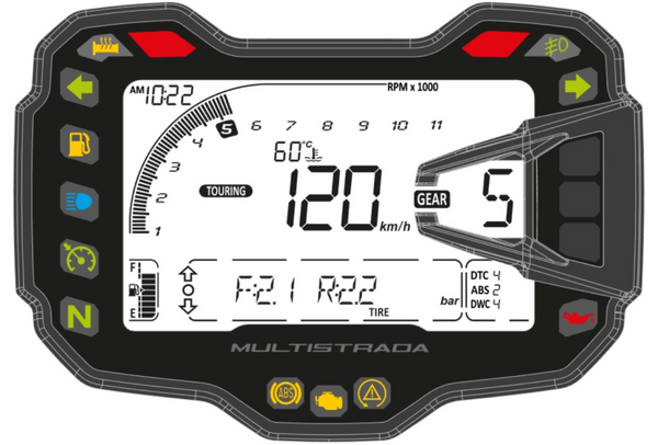 SCRAMBLER DUCATI MULTISTRADA V2 S Tyre pressure sensors