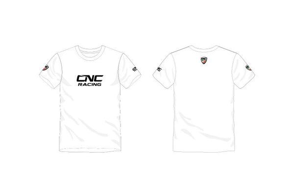 CNC RACING | T-shirt white CNC Racing - Cotton 100%