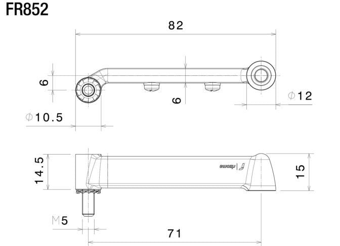RIZOMA Mounting kit to fit on fairing the "Light Unit" Rizoma indicators FR852B
